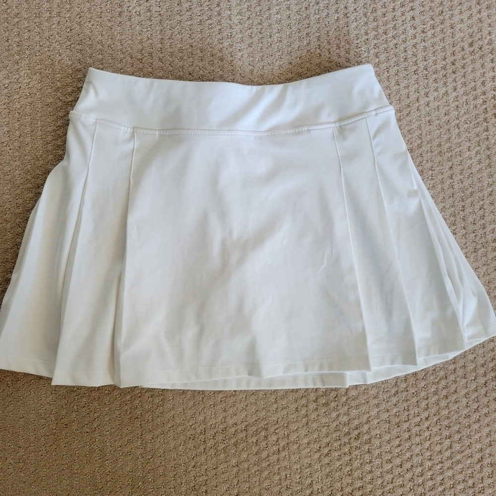 Tommy Bahama White Side Pleated Golf Skirt Skort Size Large - Picture 4 of 8